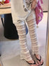 Summer Fancy Lace Tiered Long Pant